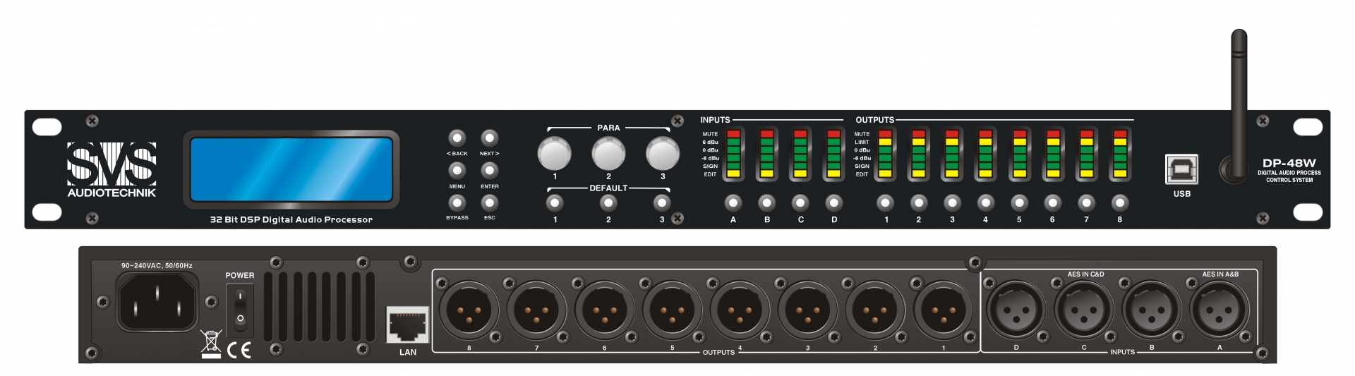 SVS Audiotechnik DP-48W Цифровой процессор: 4 входа 8 выходов в Можге