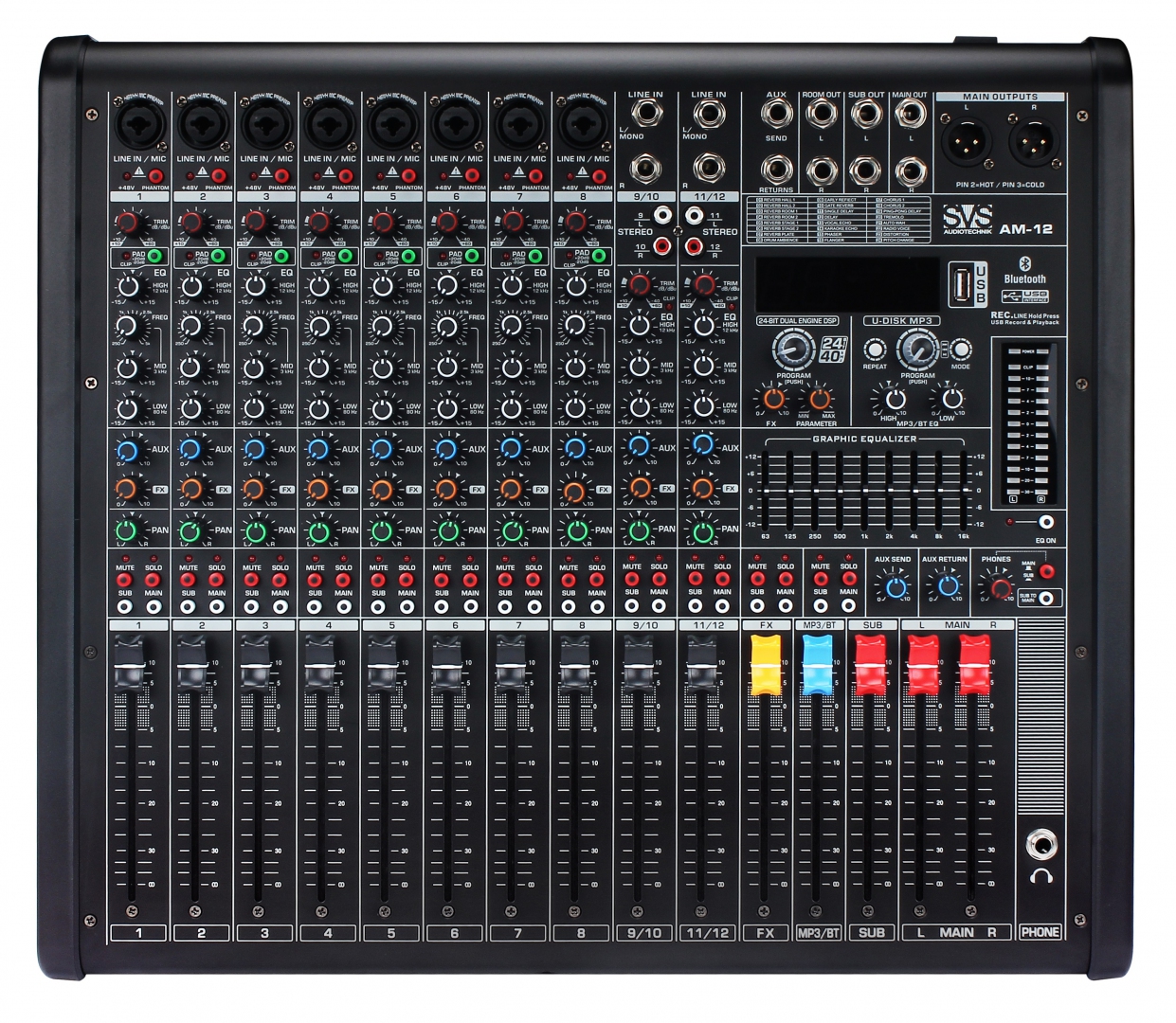 SVS Audiotechnik mixers AM-12 Микшерный пульт аналоговый, 12-канальный в Можге