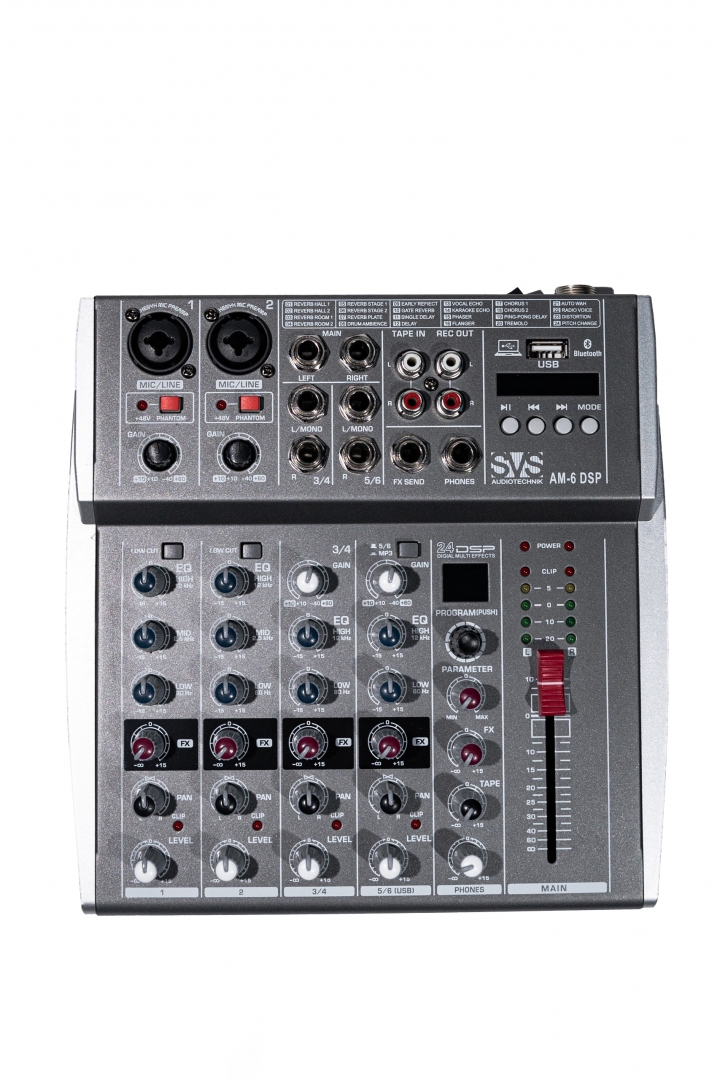 SVS Audiotechnik mixers AM-6 DSP Микшерный пульт аналоговый, 6-канальный SVS Audiotechnik mixers в Можге