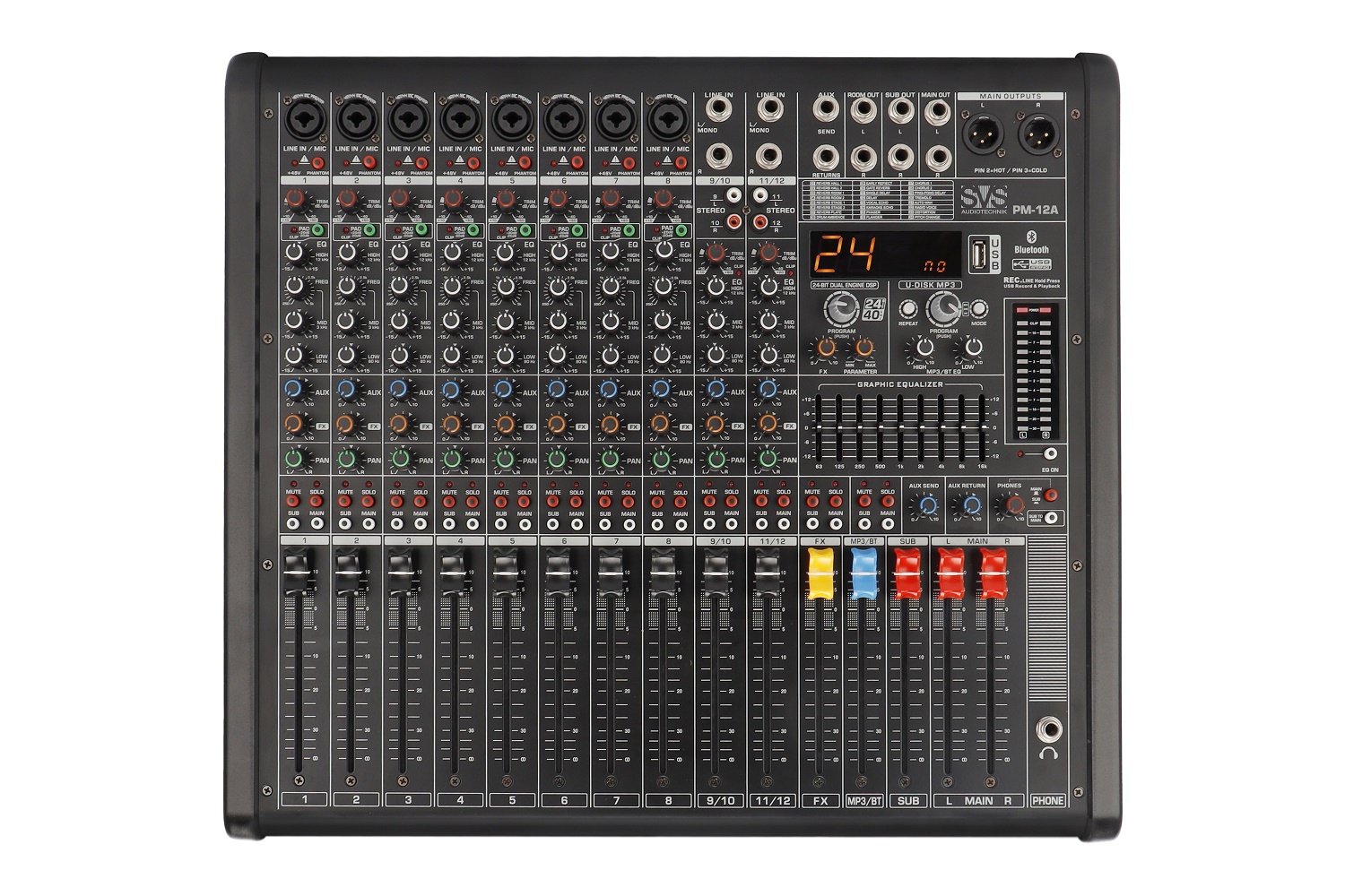 SVS Audiotechnik mixers PM-12A Активный аналоговый микшерный пульт, 12-канальный в Можге